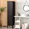 Costway Freestanding Bathroom Storage Cabinet Linen Tower Kitchen Living Room Grey\Black\Brown\White